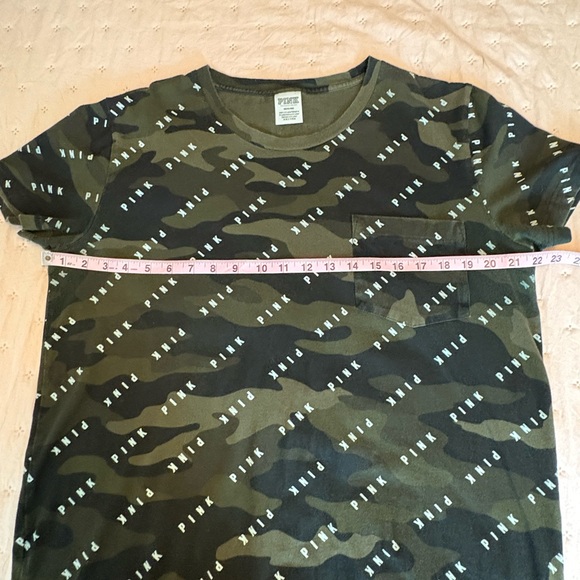 PINK Victoria's Secret Olive T-Shirt - Picture 4 of 6